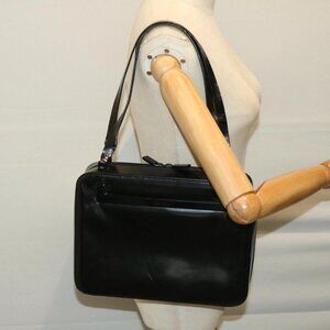 GUCCI Hand Bag Leather Black 001 3091 002113 Auth